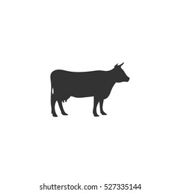 Cow Icon Flat. Illustration Isolated Vector Sign Symbol