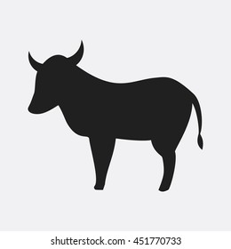 Cow icon illustration isolated vector sign symbol