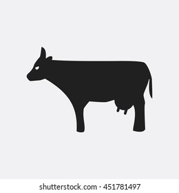 Cow icon illustration isolated vector sign symbol