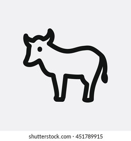 Cow icon illustration isolated vector sign symbol