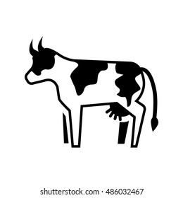Cow icon illustration isolated vector sign symbol