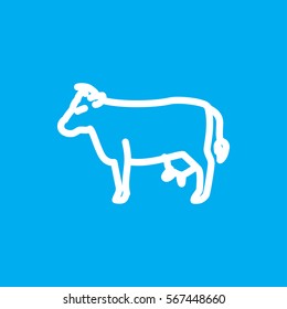 cow icon illustration isolated vector sign symbol