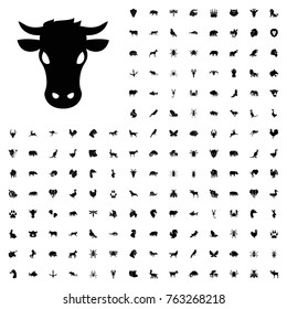 Cow icon illustration isolated vector sign symbol. animals icon set for web and mobile.