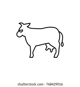 cow icon illustration isolated vector sign symbol