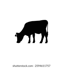 Cow icon illustration, Cow Silhouette