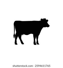 Cow icon illustration, Cow Silhouette