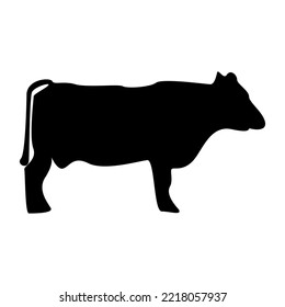 cow icon isolated on white background