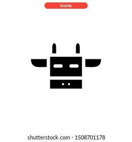 cow icon isolated sign symbol vector illustration - high quality black style vector icons
