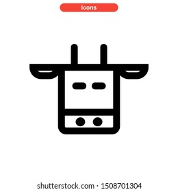 cow icon isolated sign symbol vector illustration - high quality black style vector icons

