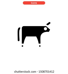cow icon isolated sign symbol vector illustration - high quality black style vector icons
