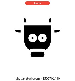 cow icon isolated sign symbol vector illustration - high quality black style vector icons

