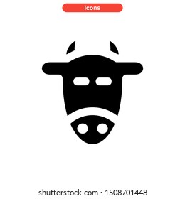 cow icon isolated sign symbol vector illustration - high quality black style vector icons
