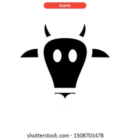 cow icon isolated sign symbol vector illustration - high quality black style vector icons

