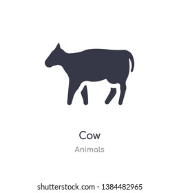 cow icon. isolated cow icon vector illustration from animals collection. editable sing symbol can be use for web site and mobile app