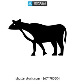 cow icon or logo isolated sign symbol vector illustration - high quality black style vector icons
