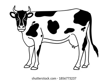 1,114 Cow head silhouette profile Images, Stock Photos & Vectors ...