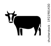 Cow icon on White Background