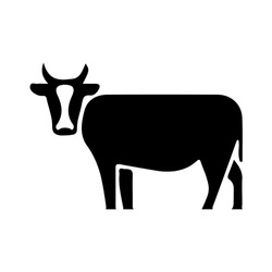 Cow Icon On White Background
