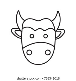 cow icon outline 