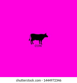 cow icon sign signifier vector