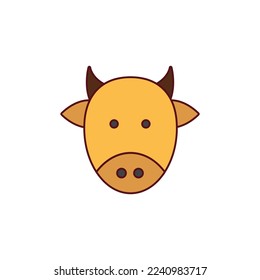 the cow icon is suitable for your web, apk or project with a chinese new year theme