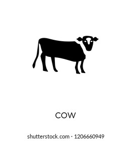 Cow icon. Cow symbol design from Agriculture, Farming and Gardening collection. Simple element vector illustration on white background.