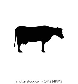 Cow icon symbol vector silhouette
