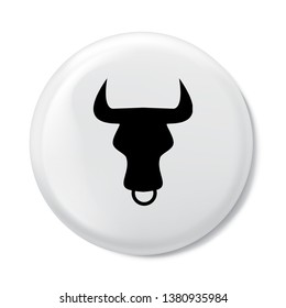 Cow icon in trendy flat style isolated on background. Cow icon logo, app, UI. icon Vector illustration, EPS10. - Vector 