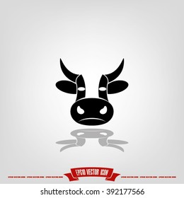 Cow Icon Vector.