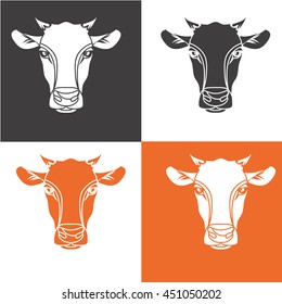 cow icon vector