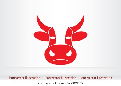 Cow Icon Vector.