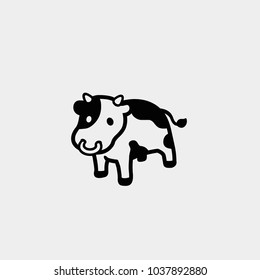 Cow icon. Vector cow illustration