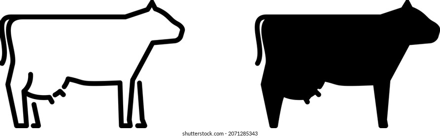 Cow icon , vector illustration