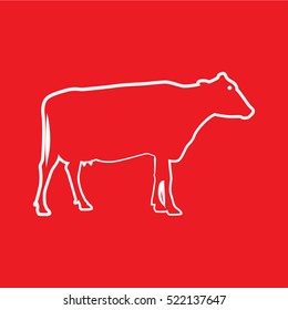 cow Icon Vector Illustration