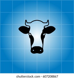 cow icon. vector illustration