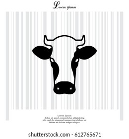 cow icon. vector illustration