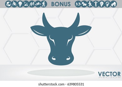 Cow icon vector illustration