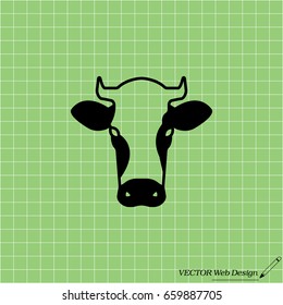 cow icon. vector illustration