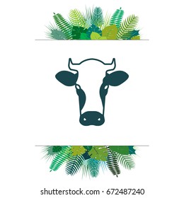 cow icon. vector illustration