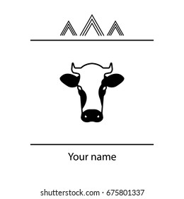cow icon. vector illustration