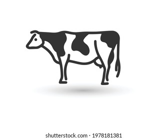 Cow Icon Vector Illustration Logo Template For Website Or Mobile App