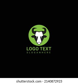 Plantilla De Logotipo De Ilustración Del Vector De Ilustración De Icono De Vaca Para Sitio Web O Aplicación Móvil