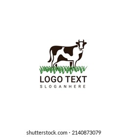 Cow Icon Vector Illustration Logo Template For Website Or Mobile App