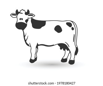 Cow icon vector illustration sign