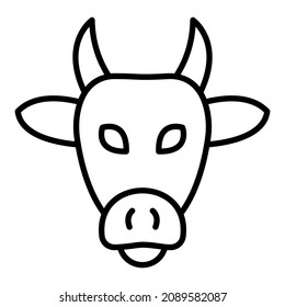 Imagen vectorial de icono de vaca. También se puede usar para aplicaciones web, aplicaciones móviles y medios impresos.