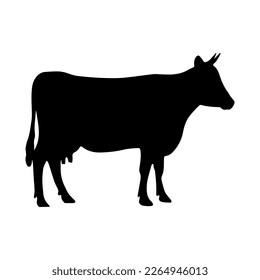 cow icon vector isolated on background