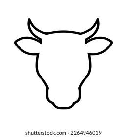 Kuhsymbol, Vektorgrafik einzeln auf Hintergrund