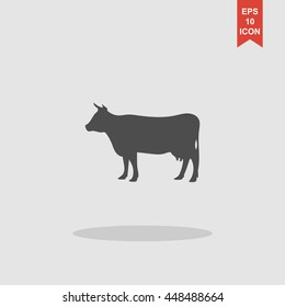 cow icon vector. Modern design flat style