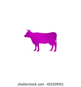 cow icon vector. Modern design flat style