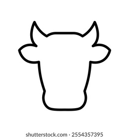 cow icon vector ox icon farmer sign